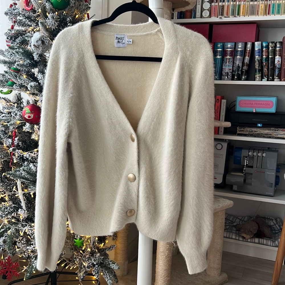 Princess polly cream cardigan